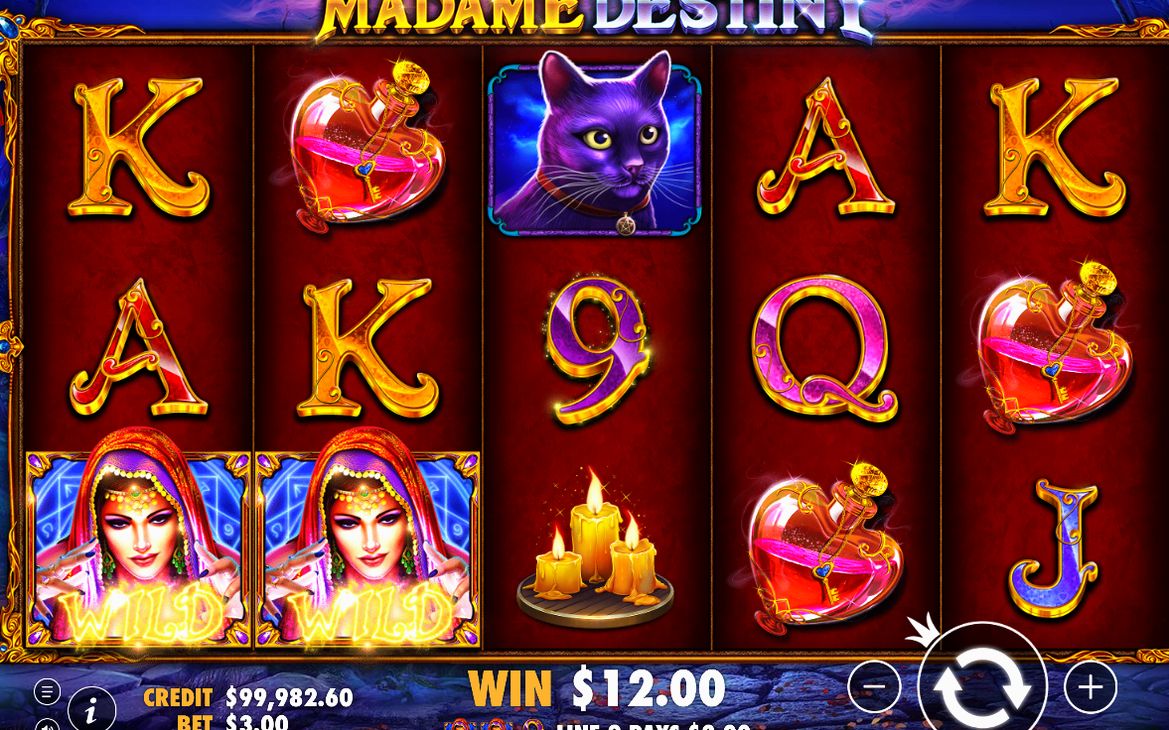 A winning combination across the five reels of the game